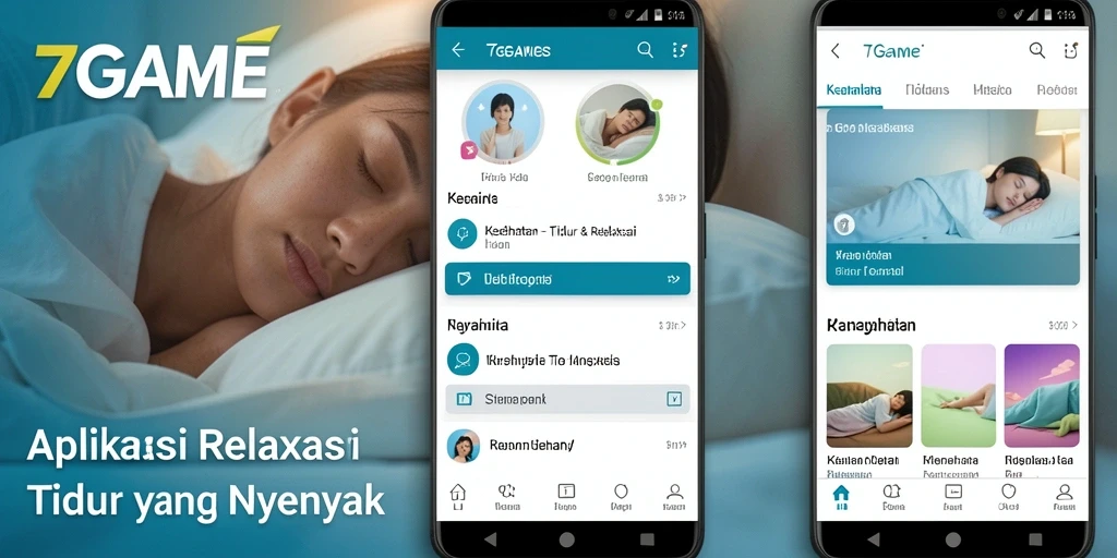 Antarmuka 7GAME yang menenangkan untuk relaksasi dan tidur.