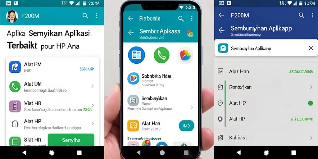 Tampilan antarmuka F200M yang sederhana dan fungsional.