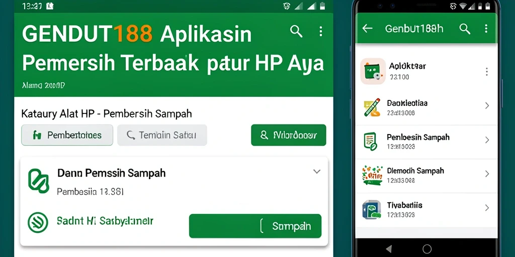 Antarmuka aplikasi GENDUT188 yang sederhana dan fungsional.