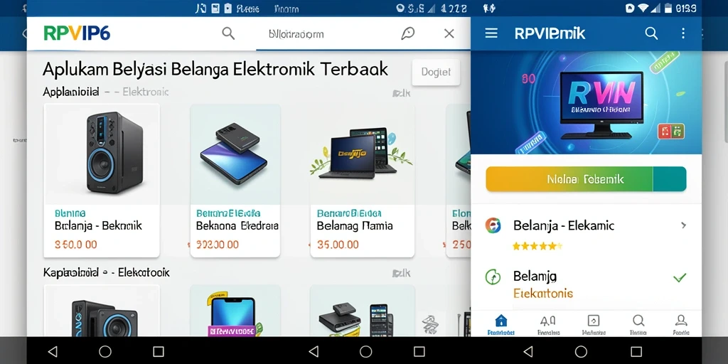 Antarmuka aplikasi RPVIP6 yang menarik dan fungsional.